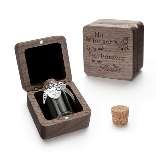 SOITIS Small Pet for Dogs Cats Wooden Box Tiny Glass Urn Pet Ashes Keepsake - color: Silver Paw