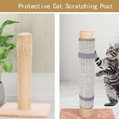 Sisal Cat Nail File Scratcher, 80-Grit Aluminum Oxide Scratch Pad - size: 16.73"×13.38"