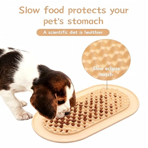 Silicone Slow Feeder Lick Mat Non‑Slip Anti‑Choking Pad for Dogs & Cats