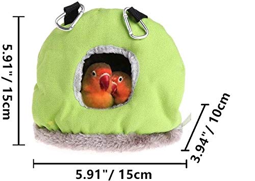 Litewoo Bird Hammock Nest Warm Parrot Swing Tent Bed for Parakeet (Small) - size: Small