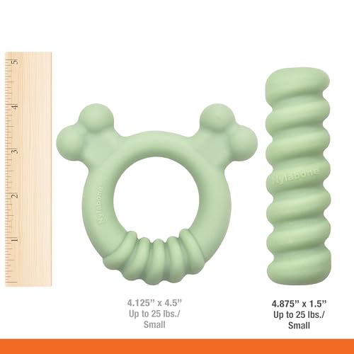 Nylabone Puppy Chew Sensory Material Soothing Ring Dog Chew Toy, Small
