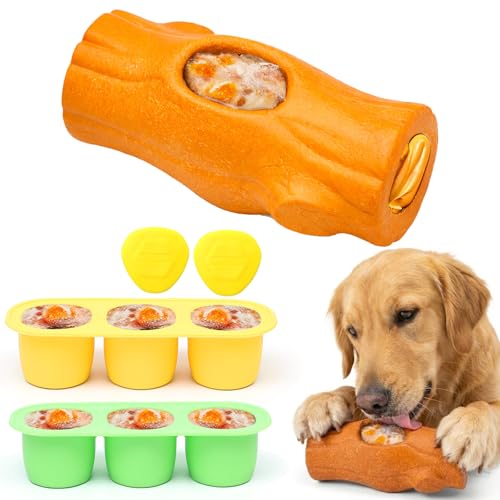 1 Pack Dog Toys for Aggressive Chewers Orange - color: Orange