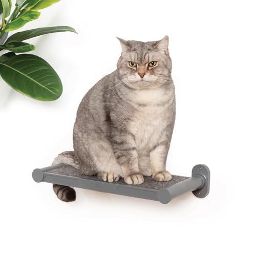 SVD.PET Cat Wall Shelves, 17" x 8" Wall Furniture with Felt Pad, Modern Design, Easy to Install & Clean, Cat Perch for Sleeping & Playing (Dark Grey) - color: Dark Grey, size: Cat Shelf