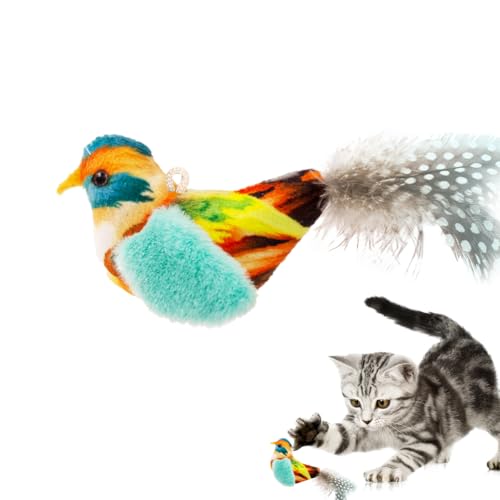 Interactive Cat Toys for Indoor Cats,Catnip and Feather,2Pcs - style: 2 Pack birds