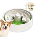 Puzzle Feeder Slow Feeder Dog Bowl for Puppies with Non-Slip Base - Adjustable Speed Design, Removable Puzzle Inserts & Dishwasher Safe, Green - color: Light Green, size: M