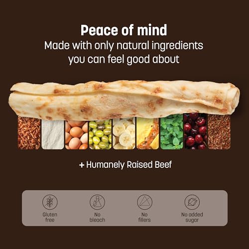 Earth Animal No Hide Dog Chews - Rawhide Free Medium Rolls 3 Count Beef - size: 3 Count (Pack of 1)