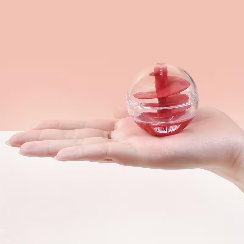 3pcs Pet Spiral Treat Dispenser Ball Toy for Cats, Slow Feeder Toy, Cat Treat Dispenser, Pet Selfentertainment Toy, Red & Yellow & Purple - color: Red&Yellow&Purple