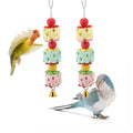 Wontee Bird Calcium Chew Grinding Treats Toy for Parrots (Medium-9.8") - size: Medium-9.8"