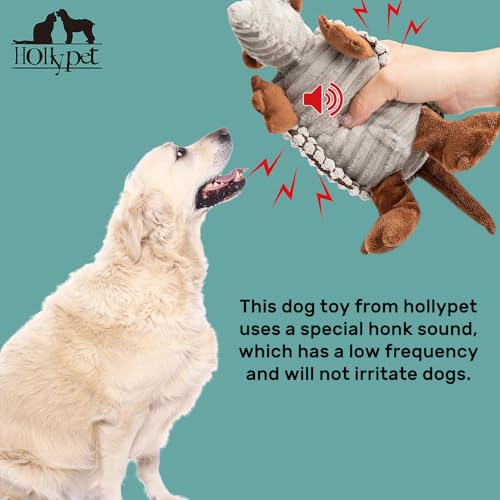 Hollypet Armadillo Squeaky Puppy Dog Toys for Small Medium Dogs, 8" - color: Gray, size: 8 IN