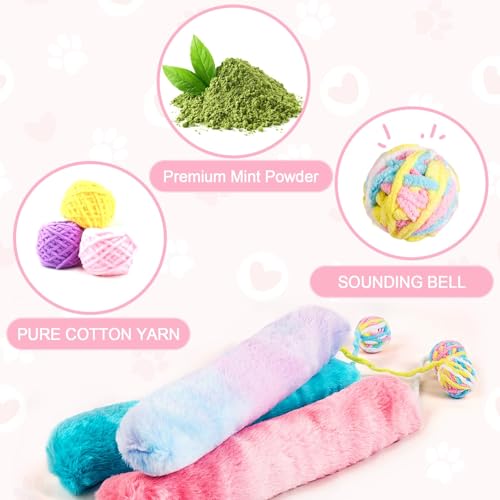 14.6in Cat Kicker Toy Extra Large 3pcs, Catnip Toys with Bell - style: Bell 3pcs