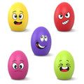 Squeaky Dog Toys, Soft Puppy Egg Balls, Funny Interactive Squeak Pet Chew Toy, [5 Pack] Fetch Play Balls Toy for Puppies Small Medium Breeds, 2.6"*1.8" - style: 5 PACK - B