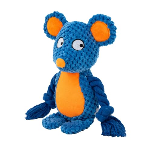 Dog Toys, Dog Squeaker Toys with Crinkle Paper (Blue Mouse) - color: Blue Mouse