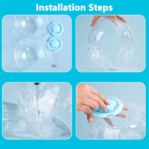 Football Design Small Hamster Ball 5.9 Inch (5.9in) - size: 5.9in