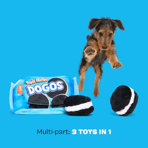 BarkBox Dogo Dunkers Plush Dog Toy - for Extra Small to Medium Dogs - color: Dogo Dunkers