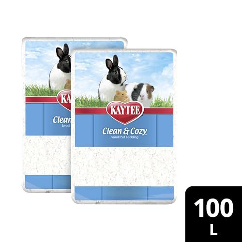 Kaytee Clean & Cozy Paper Bedding for Small Animals, White, 100 Liter - size: 100 Liter
