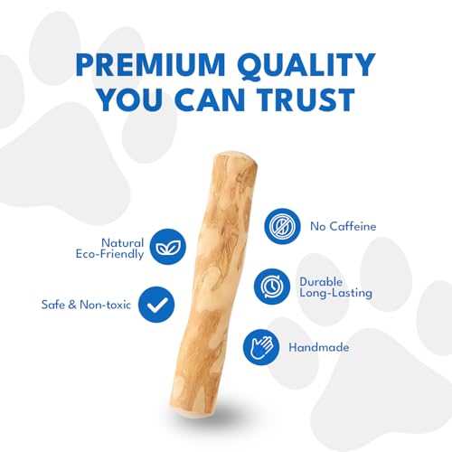 Coffee Wood Dog Chew, 3-Pack Natural Puppy Teething & Chew Toy, XS - size: Extra Small - XS