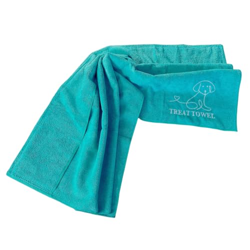 Treat Towel for Dogs – Snuffle Towel for Mental Stimulation & Enrichment, Interactive Lick Mat Alternative, Washable Microfiber, Boredom Buster Nose Work Toy for All Breeds – Green - color: GreenSTD