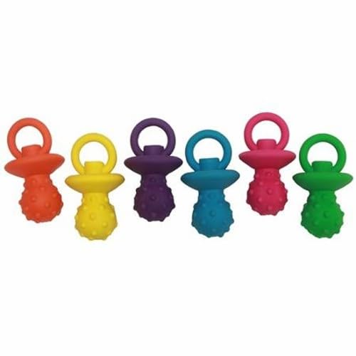 HDP Latex Pacifier Dog Squeaker Toy Color:Pacifier Size:Pack of 3 - color: Pacifier, size: Pack of 3