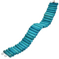 6x50cm Wooden Climbing Ladder, Bendable Metal Core