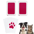 2 Set Paw Print Kit 5.7"x4.1" Paw Print Impression Rose Red - color: Rose Red
