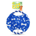 Dog Rope Flying Disc Toy with Squeaker | Durable Canvas Center & Braided Cotton Rope Ring | 2-in-1 Fetch & Tug Interactive Toy for Small & Medium Dogs | 8.8 Inch