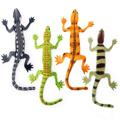 CiyvoLyeen Plush Lizard Catnip Toys for Indoor Cats 4 Pack - style: 4 Lizards