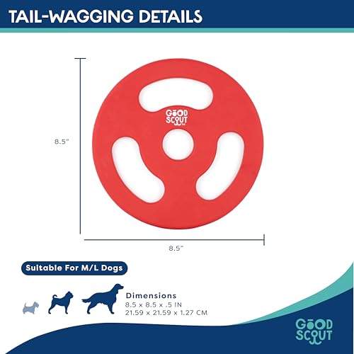 Scout Tugg Frisbee - Dog Toy for Tugging, Chewing & Fetch - Aggressive Chew Toy for Medium & Large Dogs - style: Tugg Frisbee