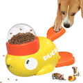 Duck Dog Treat Dispenser Toy, Interactive Slow Feeder Puzzle Toy - color: White