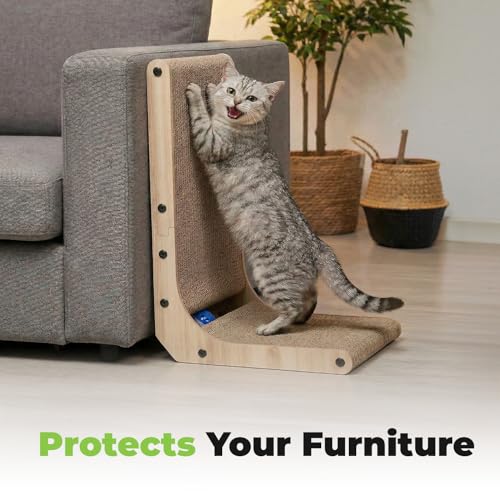 Best Pet Supplies Catify L-Shaped Cardboard Cat Scratcher - H: 19" - color: L-Shape - H: 19"