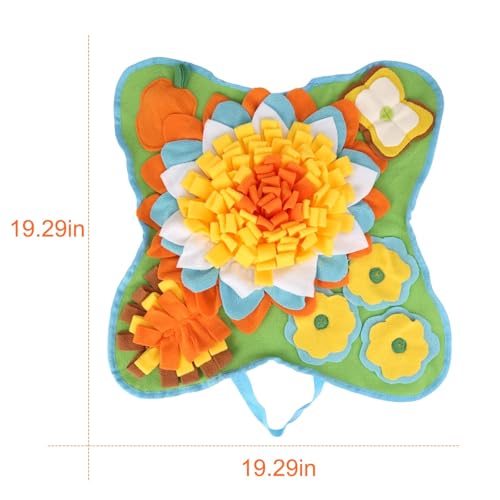 Yummy Sam Snuffle Mat for Small Medium Dogs Nose Smell Training, Green - color: Green