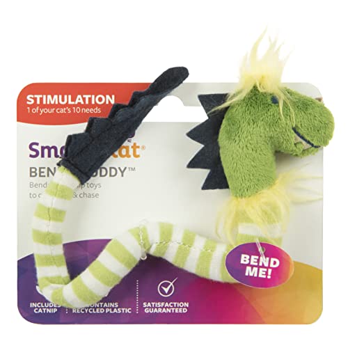 SmartyKat Bendy Buddy Bendable Catnip Cat Toy - Green, One Size - size: Set of 1