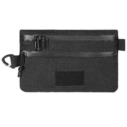 Smell Proof Bag and Stash Box - Premium Case With Lock, Combination Locking Container With Zippers and Removable Dividers - Black