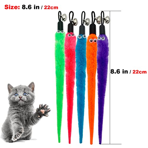 CATENAS Cat Wand Attachments - 15 PCS Worm Refill for Cat Toys - color: 15 PCS Cat Worm Toy Refills