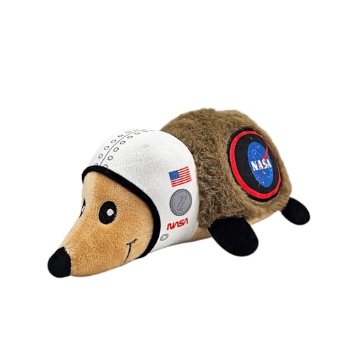 NASA Plush Hedgehog Toy for Dogs & Cats, Cool Soft Pet Toy for Fun and Interactive Play, Dog Chew Toy with Squeaker - style: Hedgehog Toy