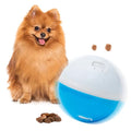 amicus Mini- Treat Dispensing Pets Toys Crazy Ball - PetsTreat Ball, Interactive Dog Feeder, Enrichment Toy for Pets Treat Dispensing, Interactive Pets Toys - Adjustable - Blue&White, 100g/3.5 oz - color: Blue & White, size: 100g