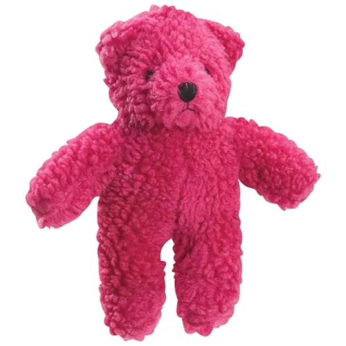 Zanies Berber Bear Dog Toys, Red - color: Cranberry