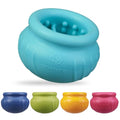 Wobbly Dog Enrichment Lick Toy, Stuffable Frozen Lick Bowl to Keep Dogs Busy, Long-Lasting Interactive Treat Dispensing Dog Toy, Silicone Fetch Catch Chew Toy(Teal,M) - color: Teal, size: M