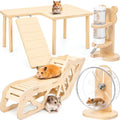 BreezeHug 4 Pcs Hamster Cage Accessories Hamster Platform Toy, Clouds Shape - style: Clouds Shape