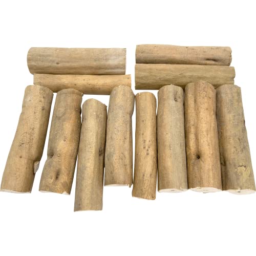 5506 Natural Sola Skin Log PK12 - Bird Foraging Chew Toys - color: Sola Logs with Bark, size: Pack 12