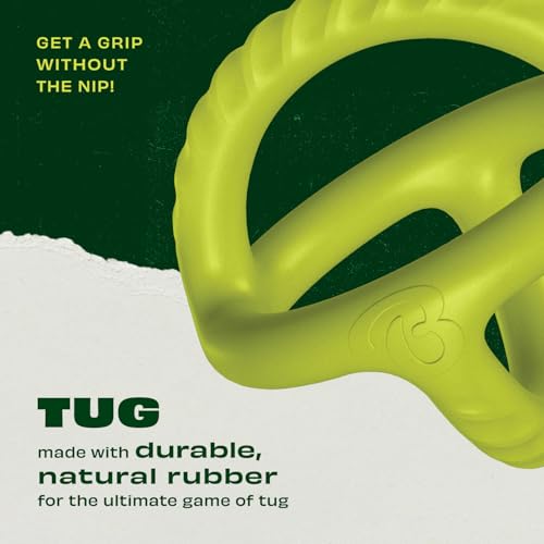 Benebone Natural Rubber Tug Interactive Dog Toy - size: One Size