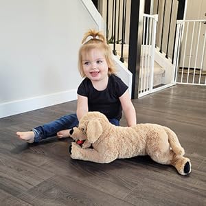 LotFancy Dog Stuffed Animals, 26'' Cuddly Golden Retriever Stuffed Animals, Dog Plush Toy, Large Stuffed Dogs for Birthday, Beige (Pack of 3) - color: Beige, size: 26 inch (Pack of 3)