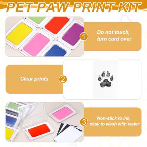 2 Set Paw Print Kit 5.7"x4.1" Paw Print Impression Coffee - color: Coffee