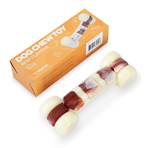 Tikaton Hammerbone Durable Dog Chew Toy for Aggressive Chewers, Beef Flavor Dog Toy, Medium - size: Medium