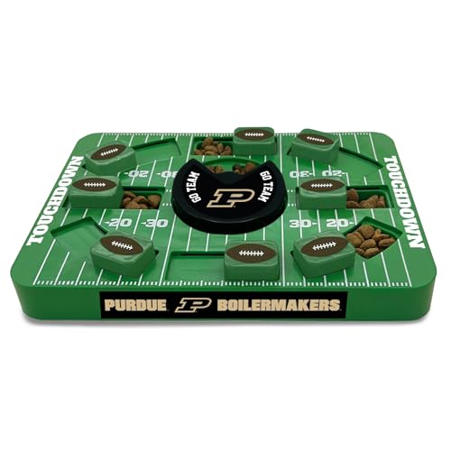 Pets First NCAA Purdue Large Puzzle Toy - Interactive Dog Treat Toy, New Size, Slow Feeding - color: Purdue Boilermakers, size: Large