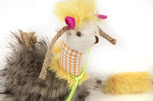 Petlinks HappyNip Loopy Llama Plush Cat Toy, Contains Silvervine & Catnip - Yellow, One Size - color: Loopy Llama, size: Set of 1