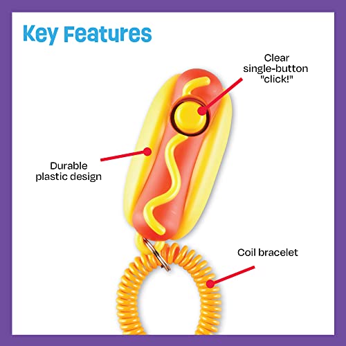 Learning Resources Brightkins Training Clicker: Hot Dog - style: HOT DOG