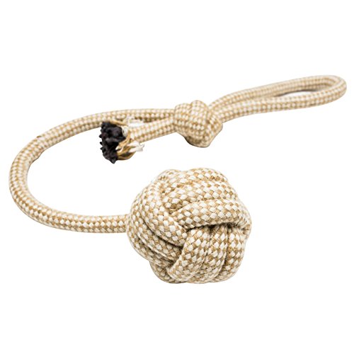 Franklin Pet Supply Natural Non-Toxic Rope Dog Toys Hemp Play Fetch Tug of War Dog Teething Puppy Chew 4 Pack
