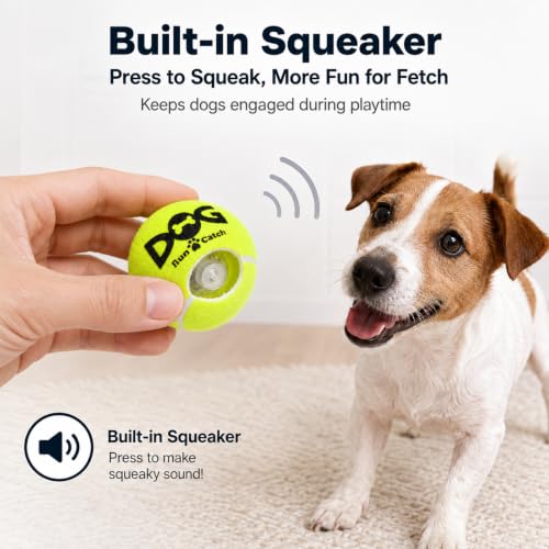 INSUM Tennis Balls for Dogs, 12 Pack Colorful Dog Toys Balls - size: Small
