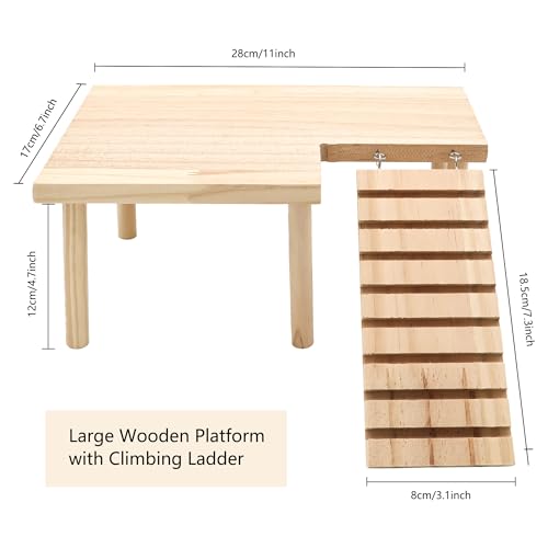Hamster Wooden Platform with Legs, Small - color: Platform-Small