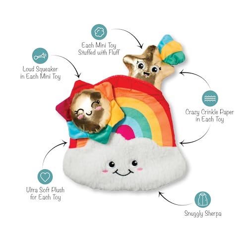 Fringe Studio Look ON The Bright Side Hide and Seek Plush Dog Toy, Pet Shop Collection (289258) - color: Bright Side